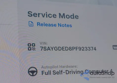 2023 Tesla Model Y Rwd из США, поврежденный, VIN 7SAYGDED8PF923374